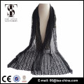 Hot selling black hollow out 31*159 cm scarf